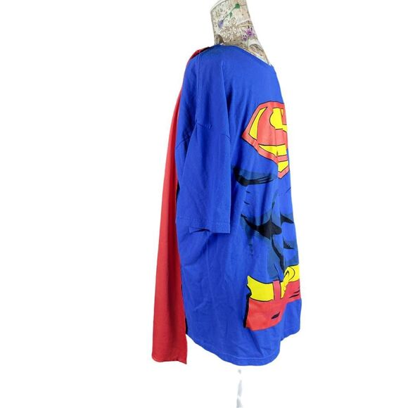 Dad Superman DC Comics T Shirt With Detachable Cape Father's Day Gift - Picture 3 of 6